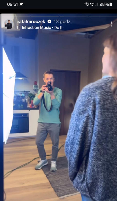 M jak miłość na planie. Paweł (Rafał Mroczek), Franka (Dominika Kachlik)