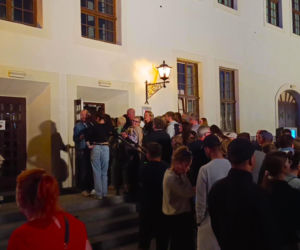 Nowa iluminacja Zamku Książąt Pomorskich w Szczecinie