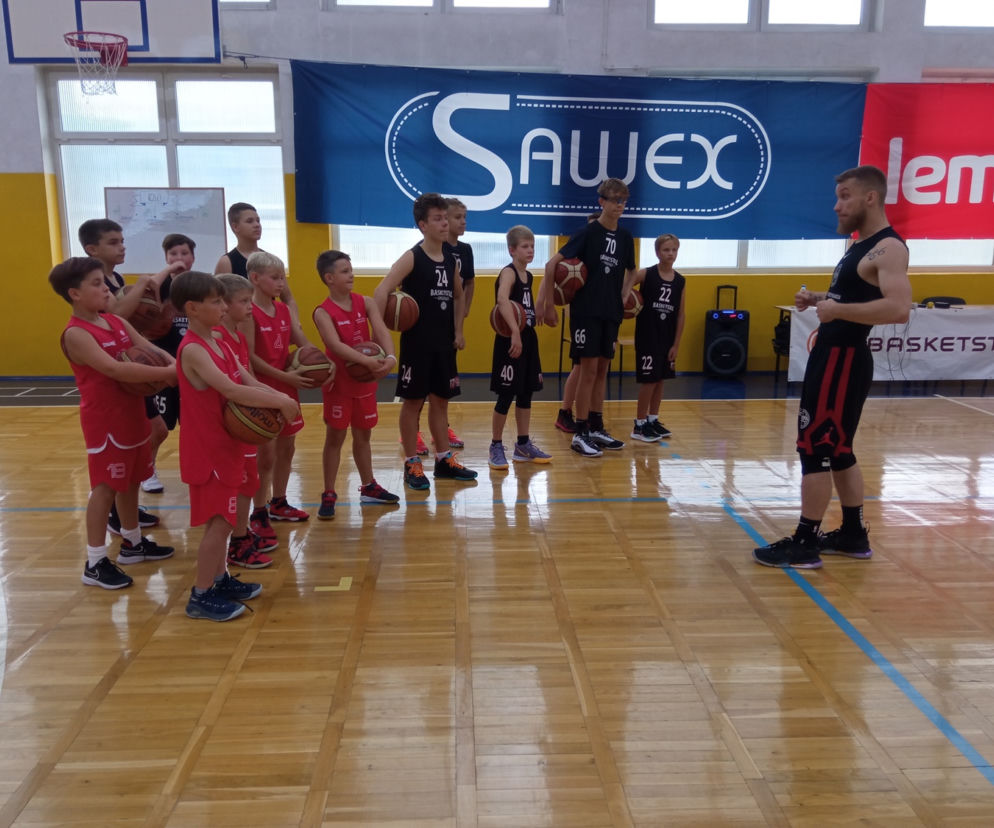 Basket Camp w Grudziądzu. Trening z Kacpą
