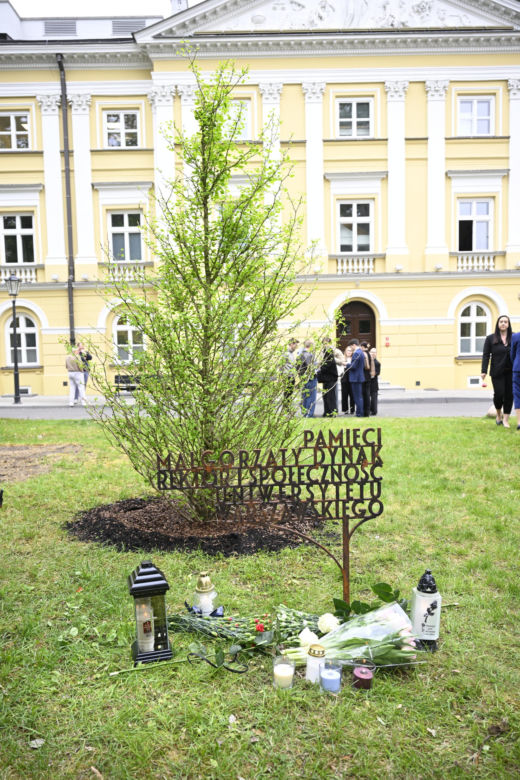 Rocznica masakry na UW. Uczcili pamięć pani Małgorzaty