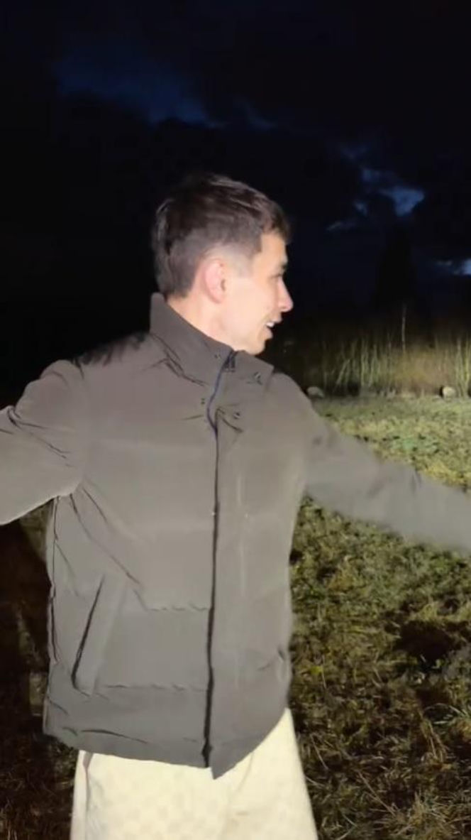 Friz z córką na straszeniu dzików