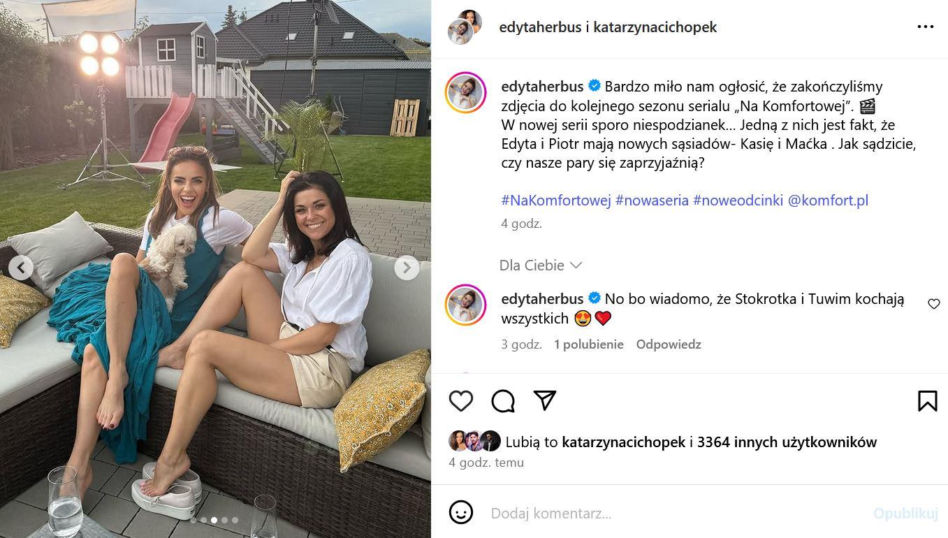 Katarzyna Cichopek i Edyta Herbuś