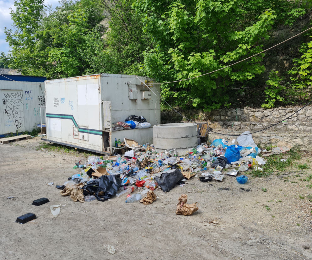 Sterty śmieci na Zakrzówku