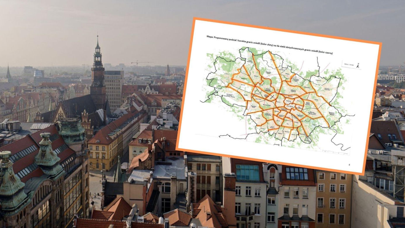 Szykują nowy podział Wrocławia. Te osiedla mogą zniknąć z mapy 