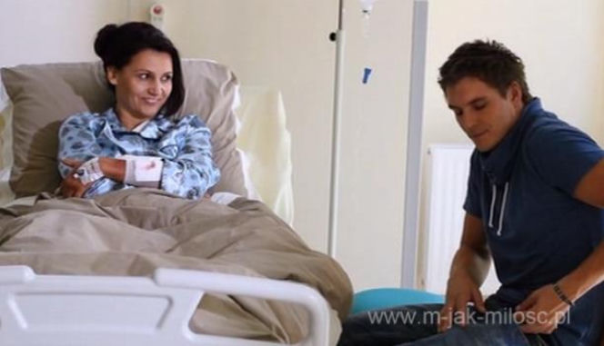 M jak miłość. Aleksandra Chodakowska (Małgorzata Pieczyńska), Marcin (Mikołaj Roznerski)