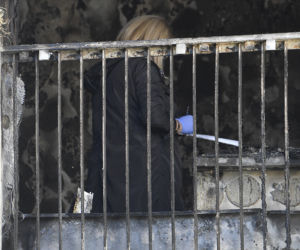 Zrobili libację, spalili blok