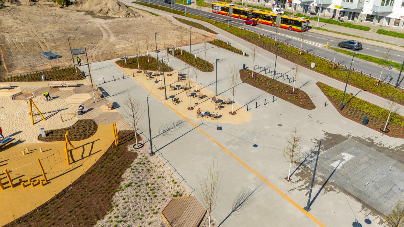 Park nad Południową Obwodnicą Warszawy na Ursynowie