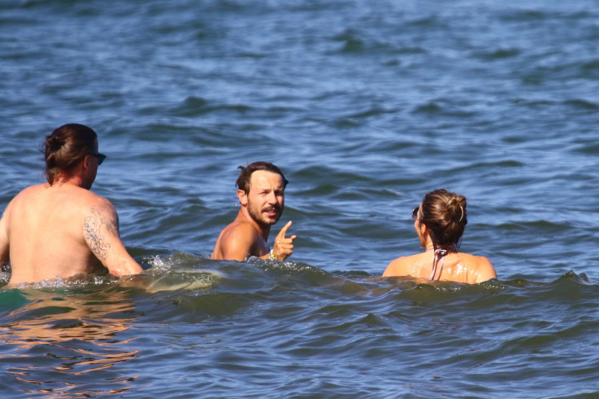 Edyta Herbuś na plaży