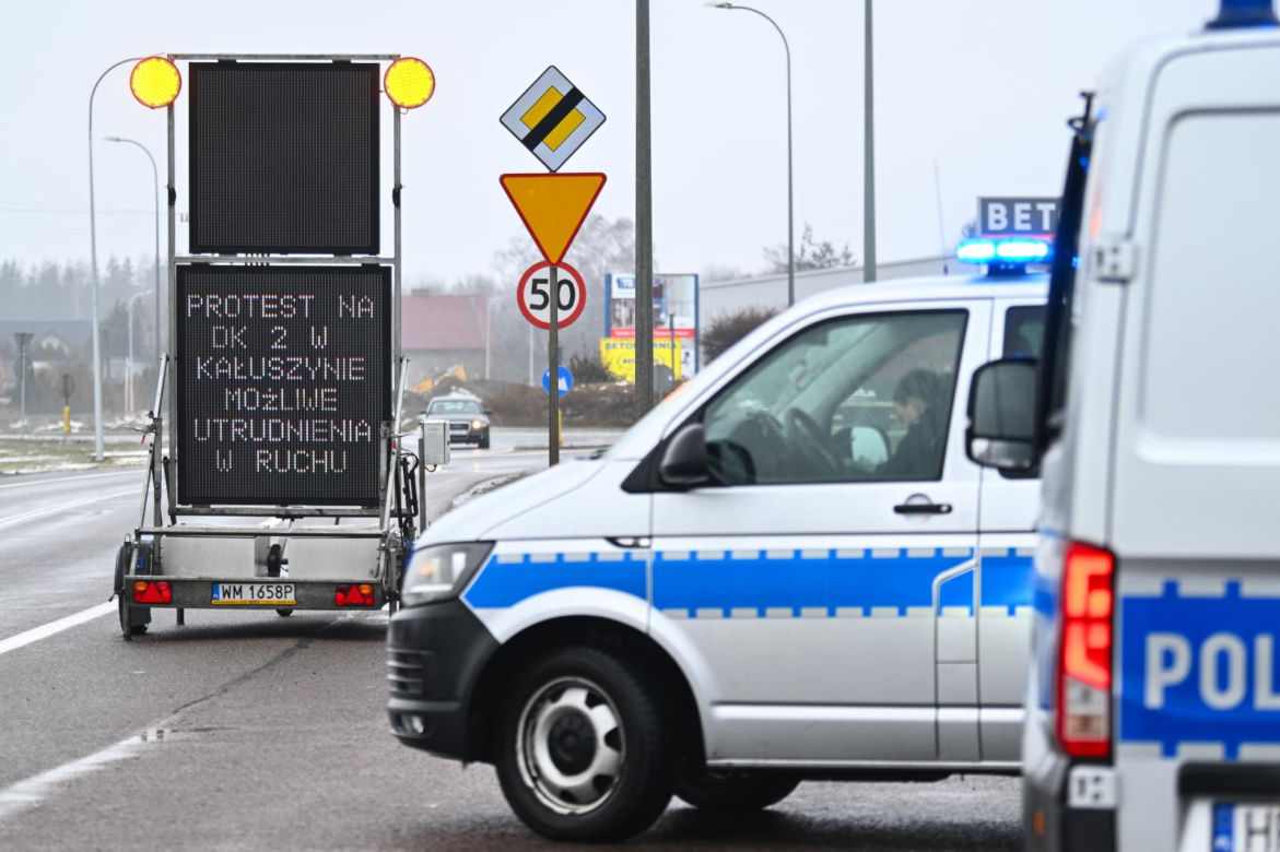 Protest rolników w Zbuczynie