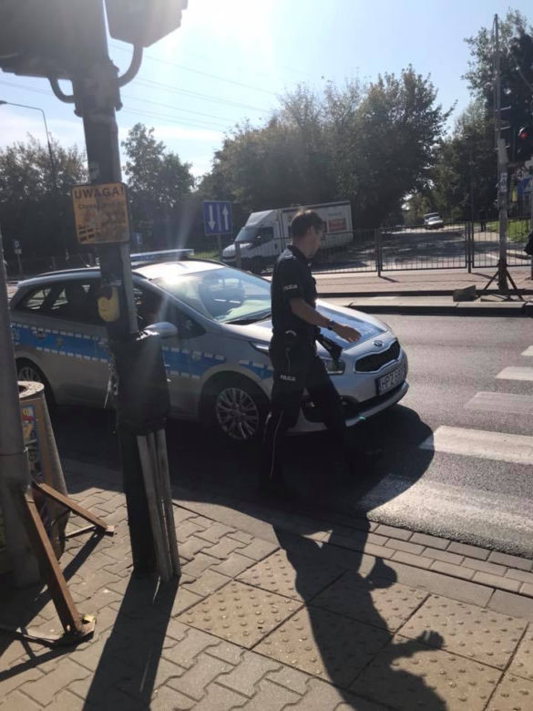  Zderzenie z radiowozem na Woli