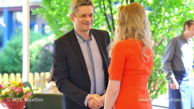 M jak miłość odc. 1082. Anna (Tamara Arciuch), Wiktor Żak (Piotr Grabowski)