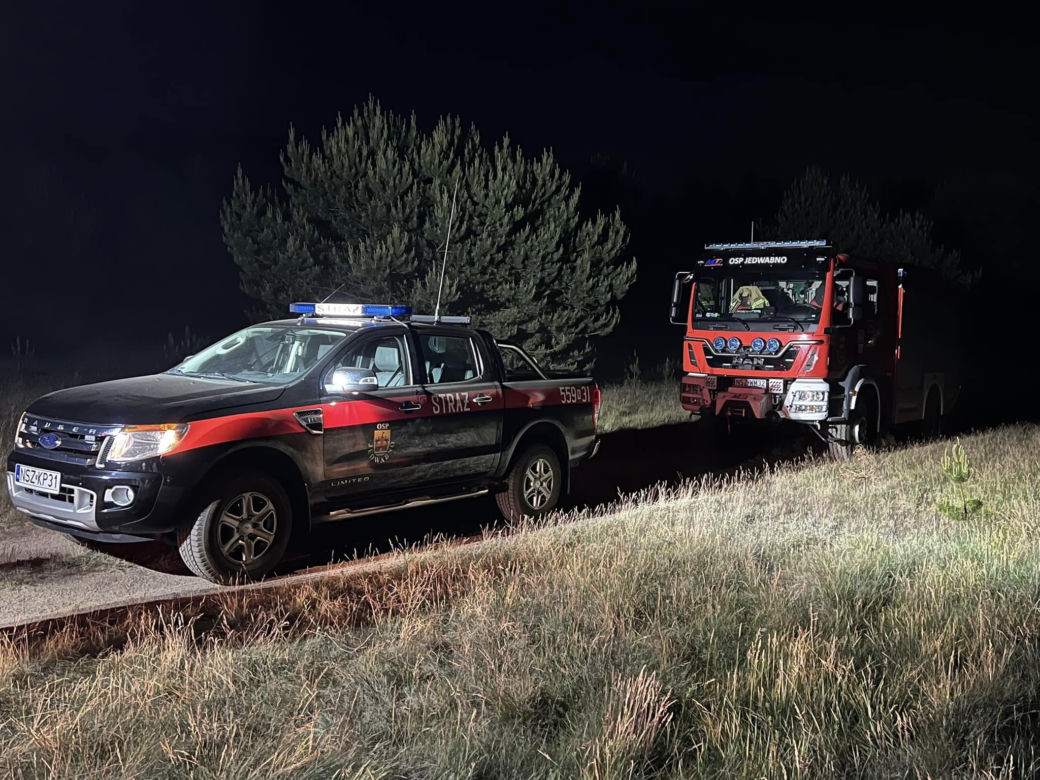 Niezidentyfikowany obiekt latający miał spaść pod Szczytnem. W akcji policja i straż pożarna [ZDJĘCIA]