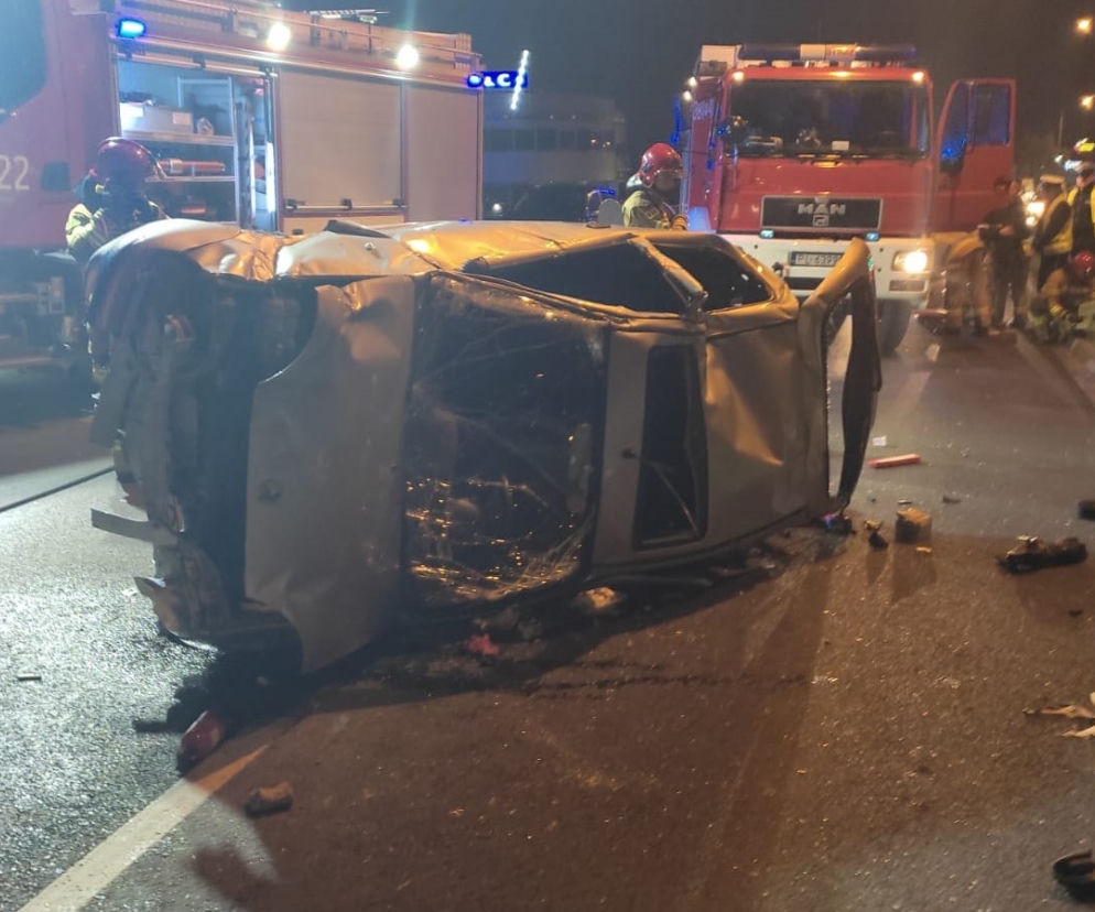 Groźny wypadek na Al. Konstytucji 3 Maja w Lesznie