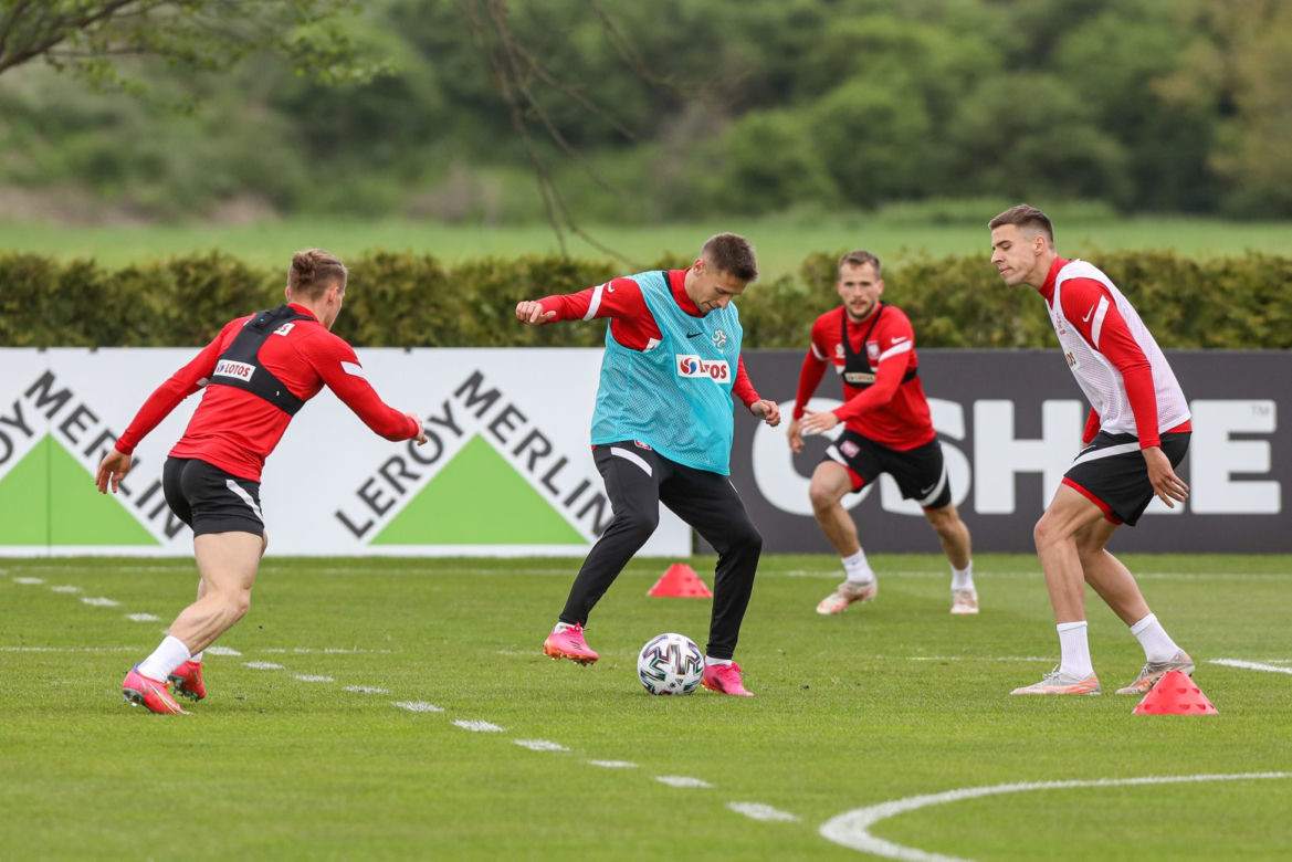 Grzegorz Krychowiak na treningu reprezentacji w Opalenicy