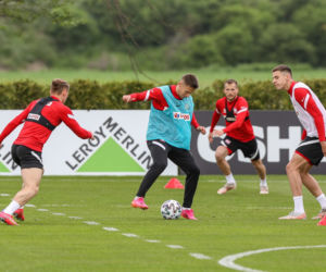Grzegorz Krychowiak na treningu reprezentacji w Opalenicy