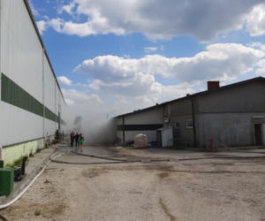 Pożar w Kliszowie. Płonęła hala produkcyjna herbat owocowych. Strażacy: Pachniało