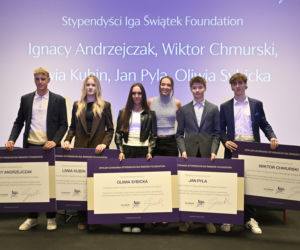 Iga Świątek rozdała stypendia