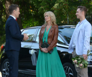 Pierwsza miłość. Michał (Wojciech Błach), Ewa (Ewa Gawryluk), Krystian (Patryk Pniewski)
