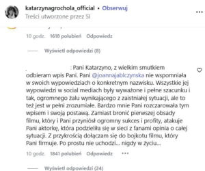 Katarzyna Grochola grozi sądem, a Joanna Jabłczyńska odpowiada