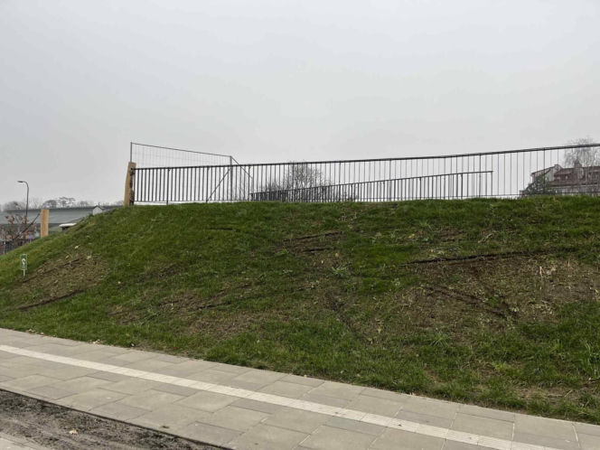 Zniszczenia w parku nad POW