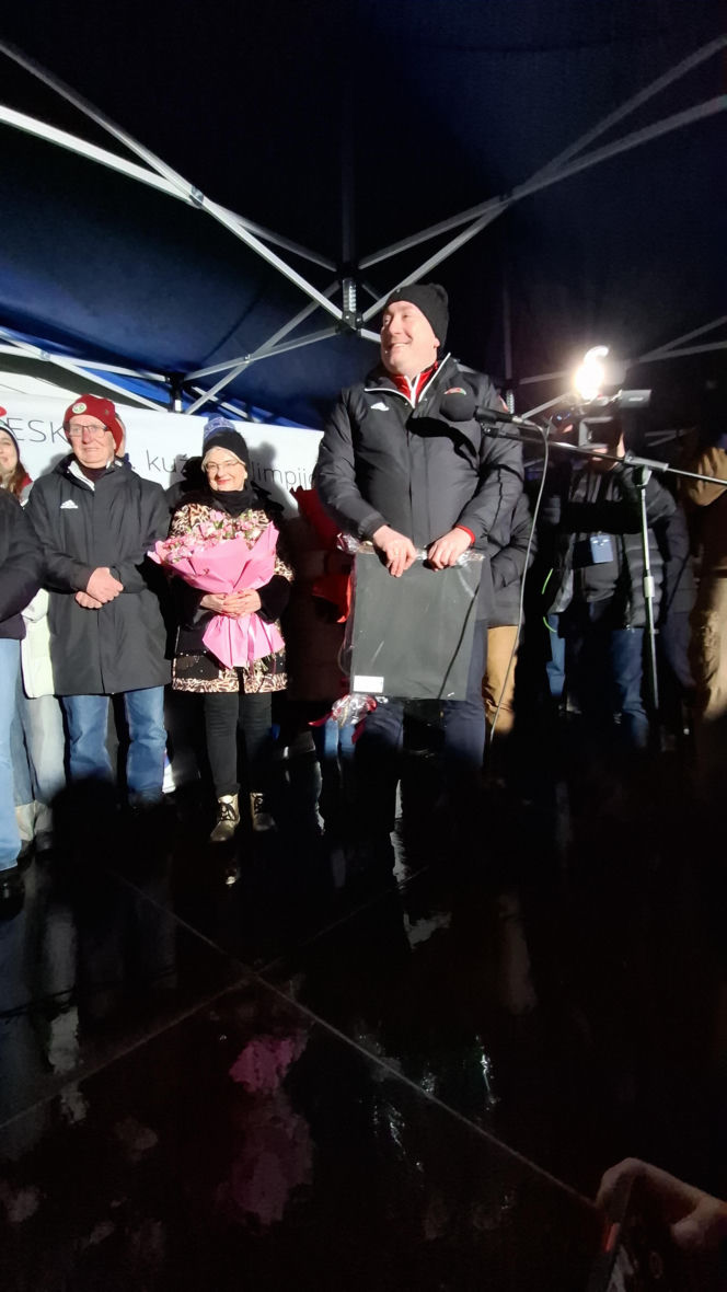 Powitanie Kacpra Tomasiaka w Bystrej 18.02.2026