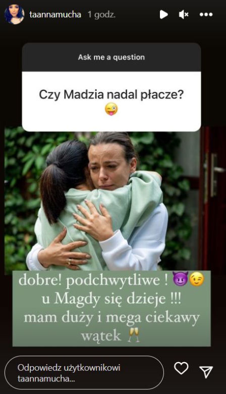 M jak miłość odc. 1677. Magda (Anna Mucha), Kinga (Katarzyna Cichopek)