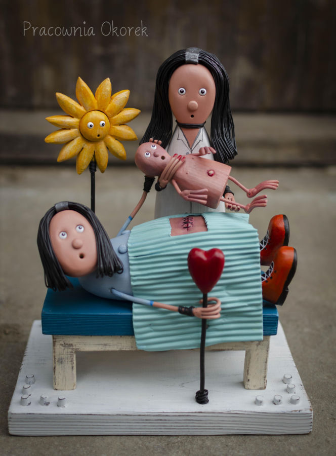 Okorek - drewniane dekoracje