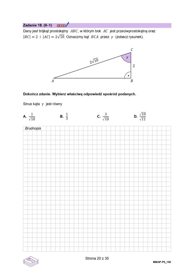 arkusz maturalny CKE - matematyka podstawowa