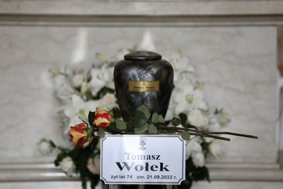 Dariusz Szpakowski na pogrzebie Tomasz Wołka