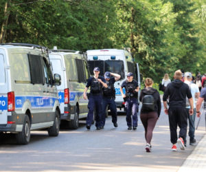 Protest przeciw przewozom konnym do Morskiego Oka