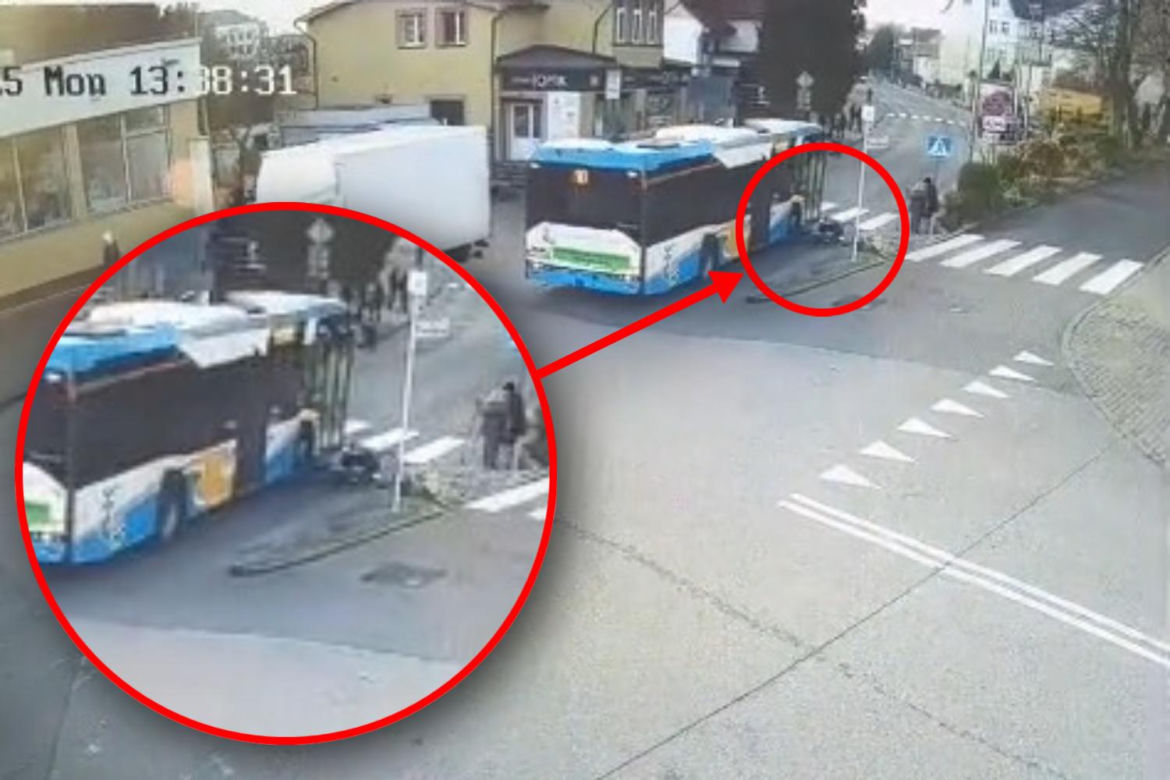 Autobus potrącił 74-letnią rowerzystkę
