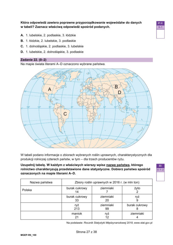 Matura próbna 2025: geografia. Arkusze CKE i odpowiedzi. Poziom rozszerzony [Formuła 2023]