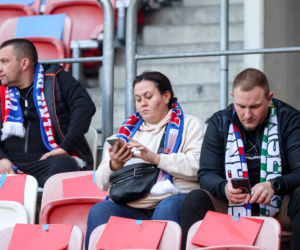 Zdjęcia kibiców i zawodników z derbów Górnego Śląska