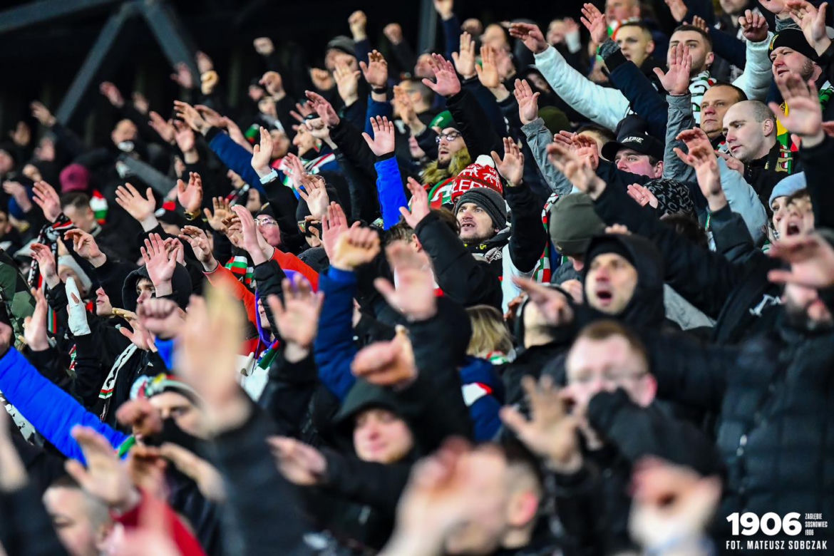 Kibice na meczu Zagłębie Sosnowiec - GKS Katowice