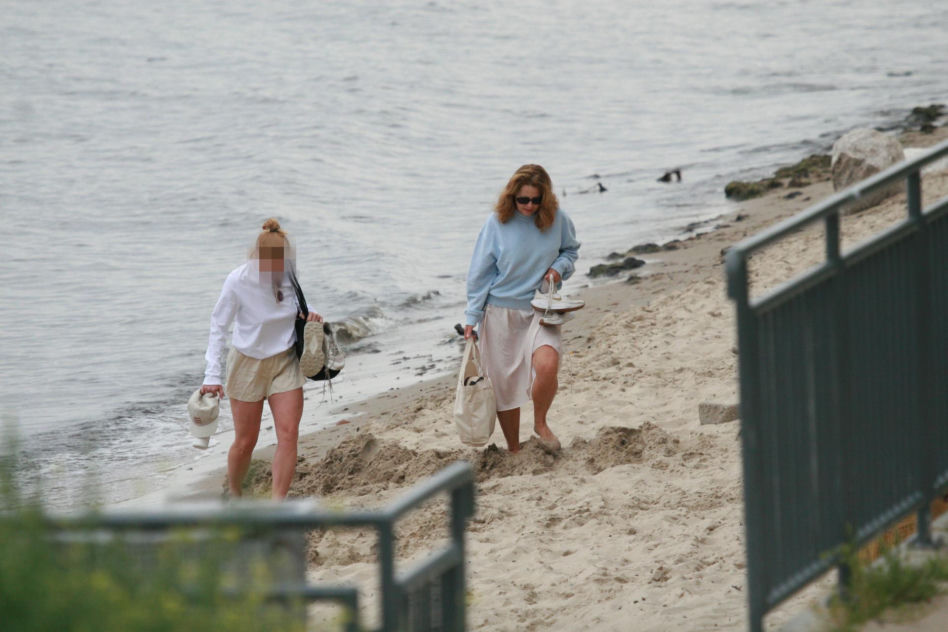 Ewa Skibińska na plaży