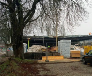 Rozbiórka pawilonu handlowego przy ul 26 Kwietnia