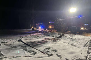 Pożar auta osobowego w Helenowie