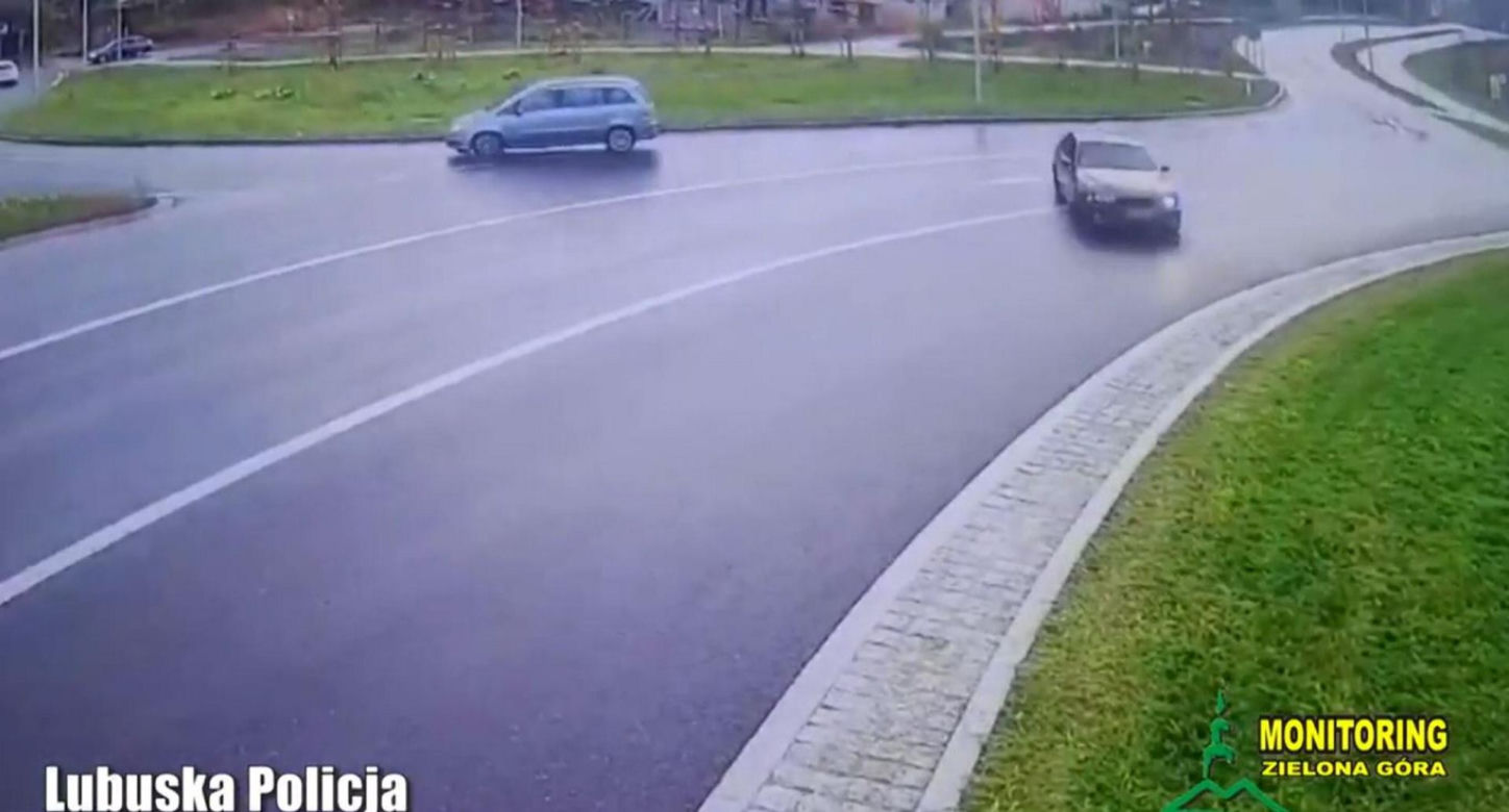 19-latek driftował na rondzie