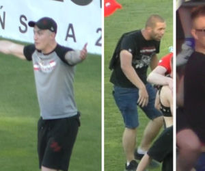 Wtargnęli na murawę podczas meczu Widzew Łódź - Znicz Pruszków. Ci KIBOLE POSZUKIWANI są przez policję!