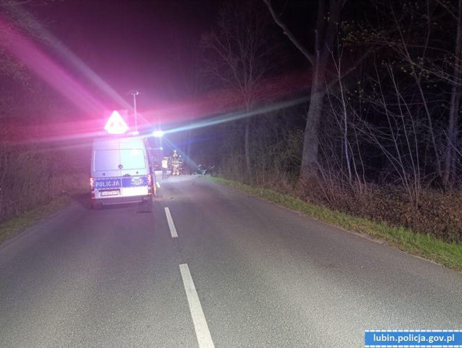 Tragedia na Dolnym Śląsku. Dwóch młodych mężczyzn zginęło w wypadku