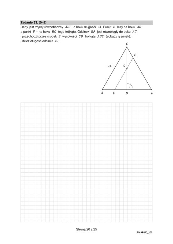Matura 2022: matematyka, poprawka. Arkusz PDF