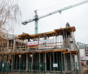 „Wiecha” na budowie Hali Sportowej Białołęckiego Ośrodka Sportu