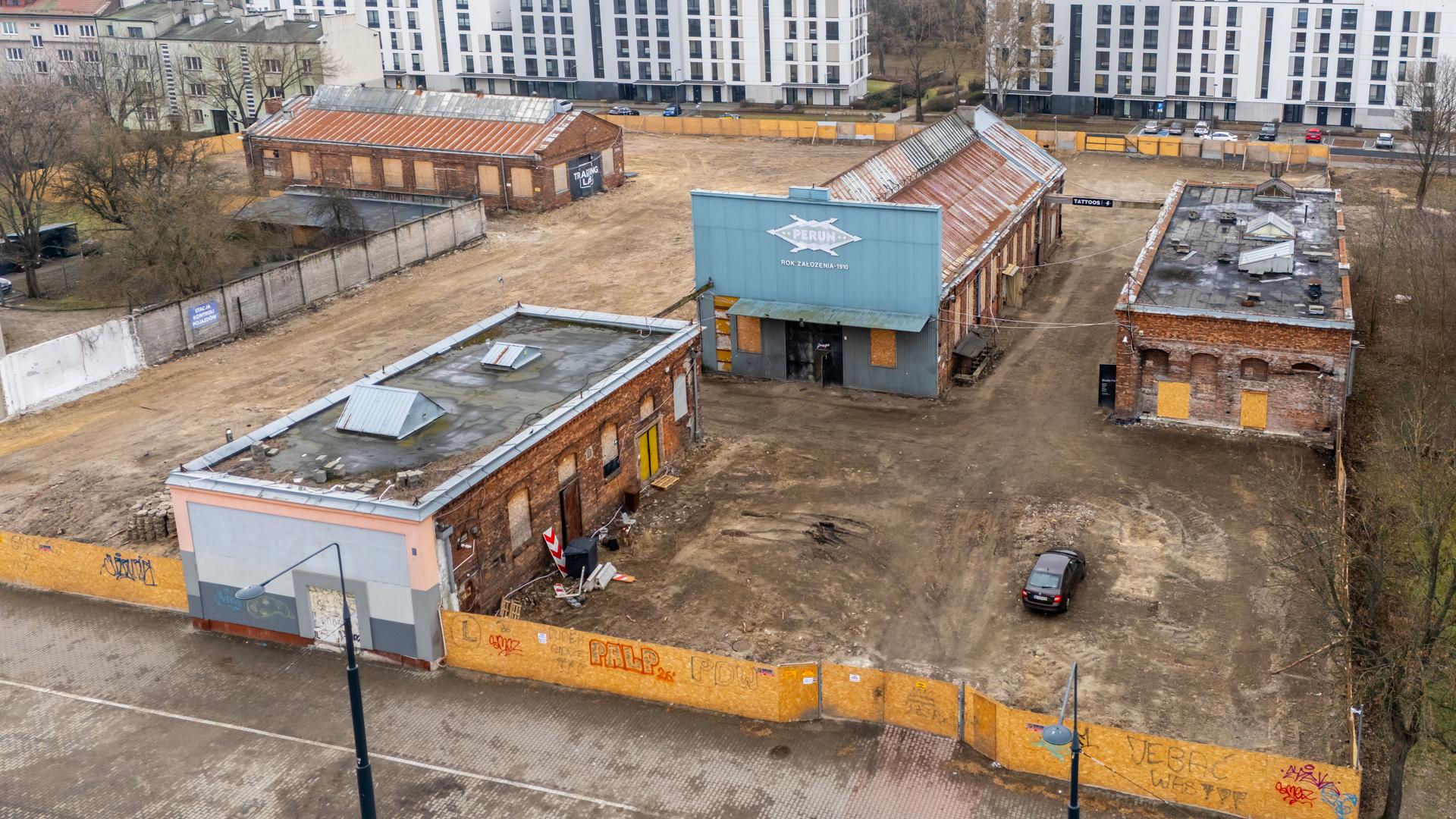 Pozostałości fabryki Perun na Kamionku w Warszawie