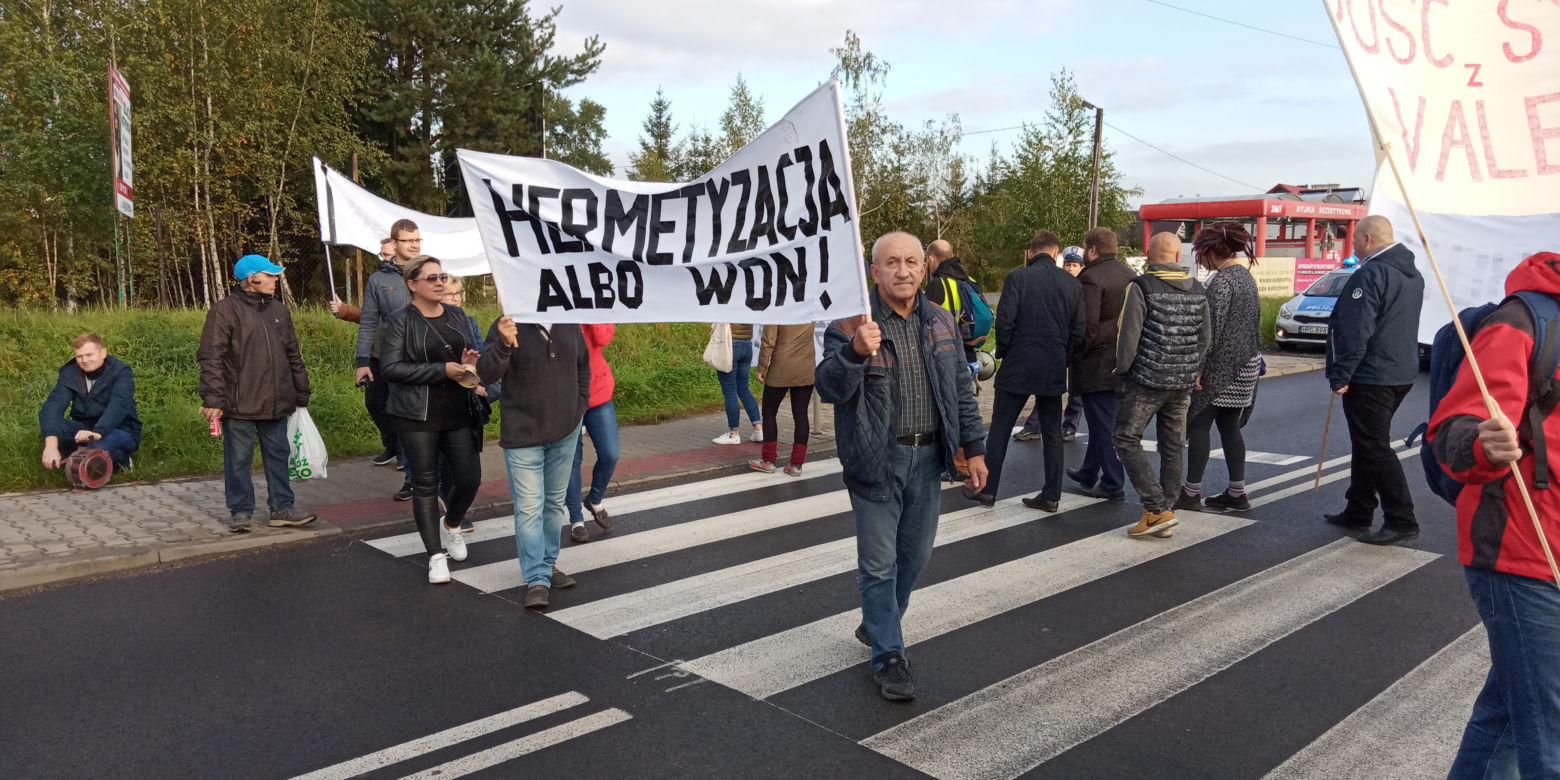 Wielki protest w Skawinie