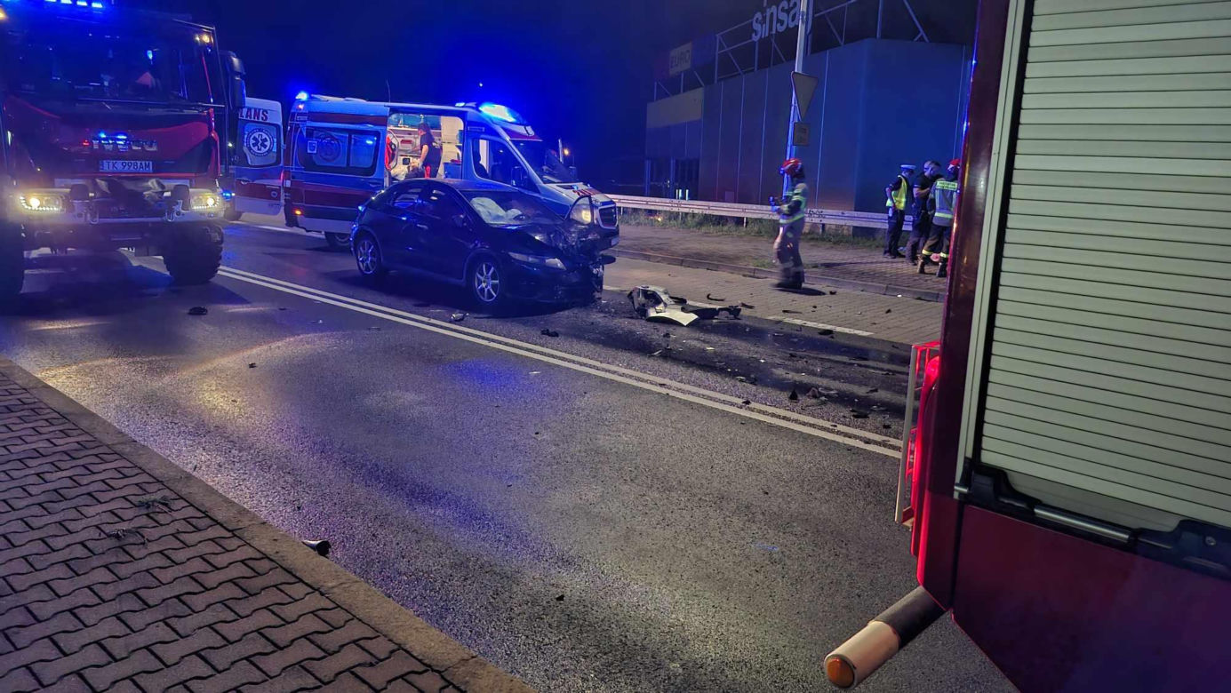 29.07.25 Starachowice. Wypadek na wiadukcie