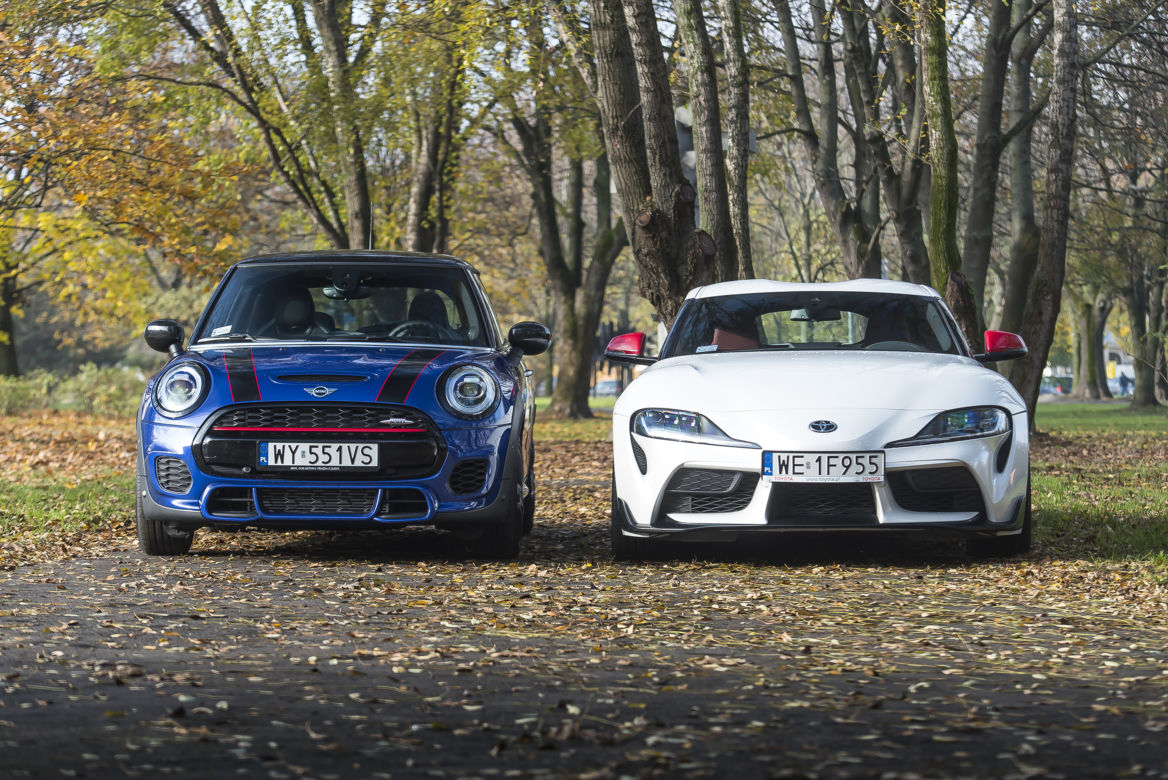 MINI Cooper John Cooper Works 2.0 8AT vs. Toyota GR Supra 2.0 AT8
