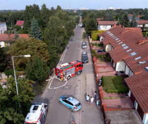 Częstochowa. Wybuch butli z gazem w aucie zabił 2 osoby. Akcja może potrwać dobę