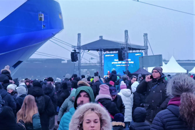 Chrzest promu Jantar Unity