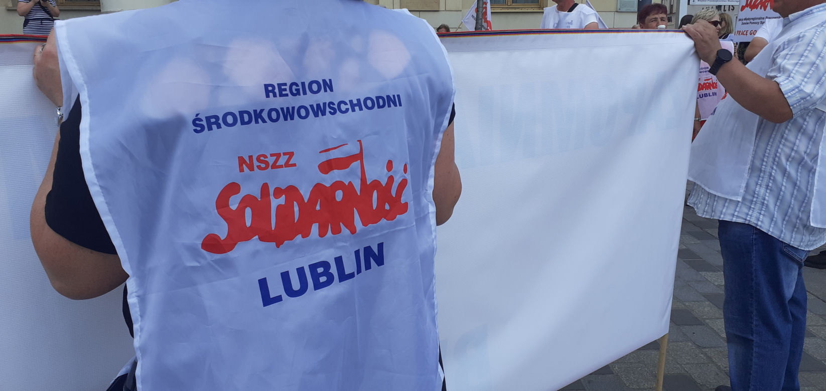 Pracownicy DPS-ów strajkowali w Lublinie [GALERIA]