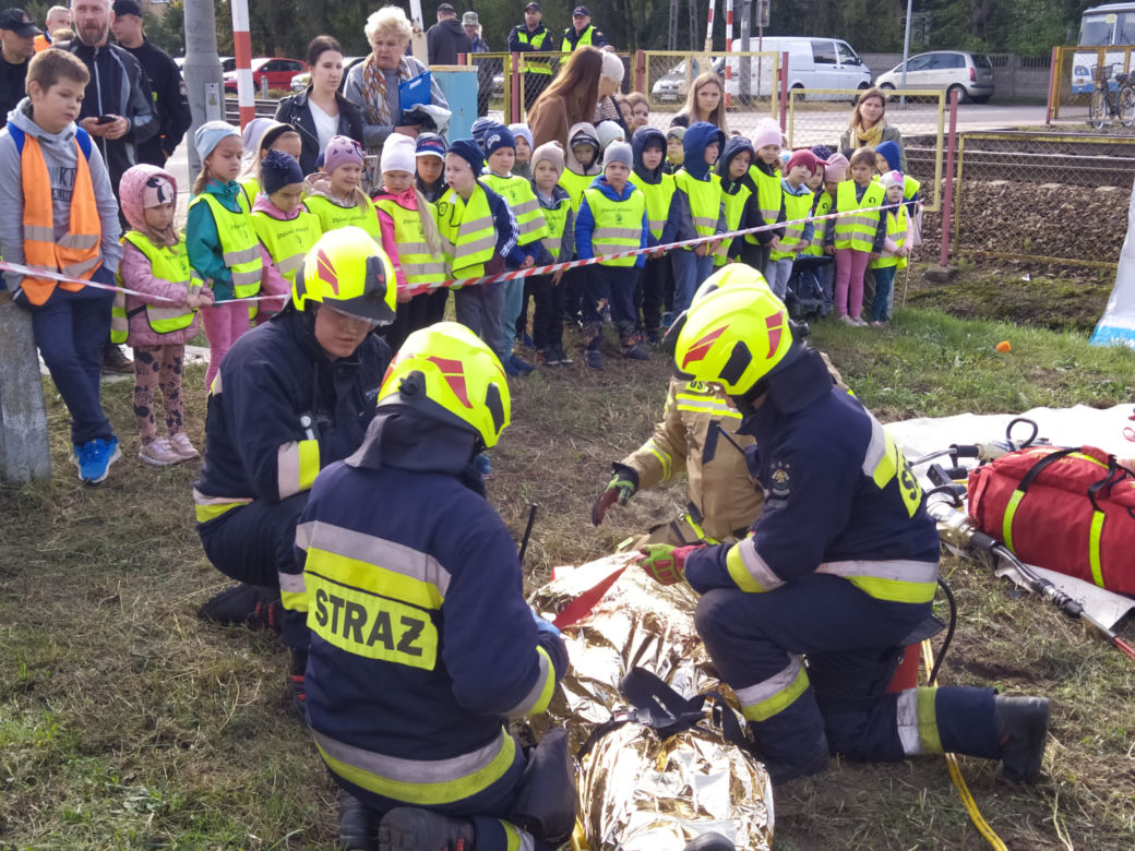 ZOBACZ ZDJĘCIA z akcji "Bezpieczny przejazd" w Koszewnicy, w gminie Kotuń - 15.09.2022
